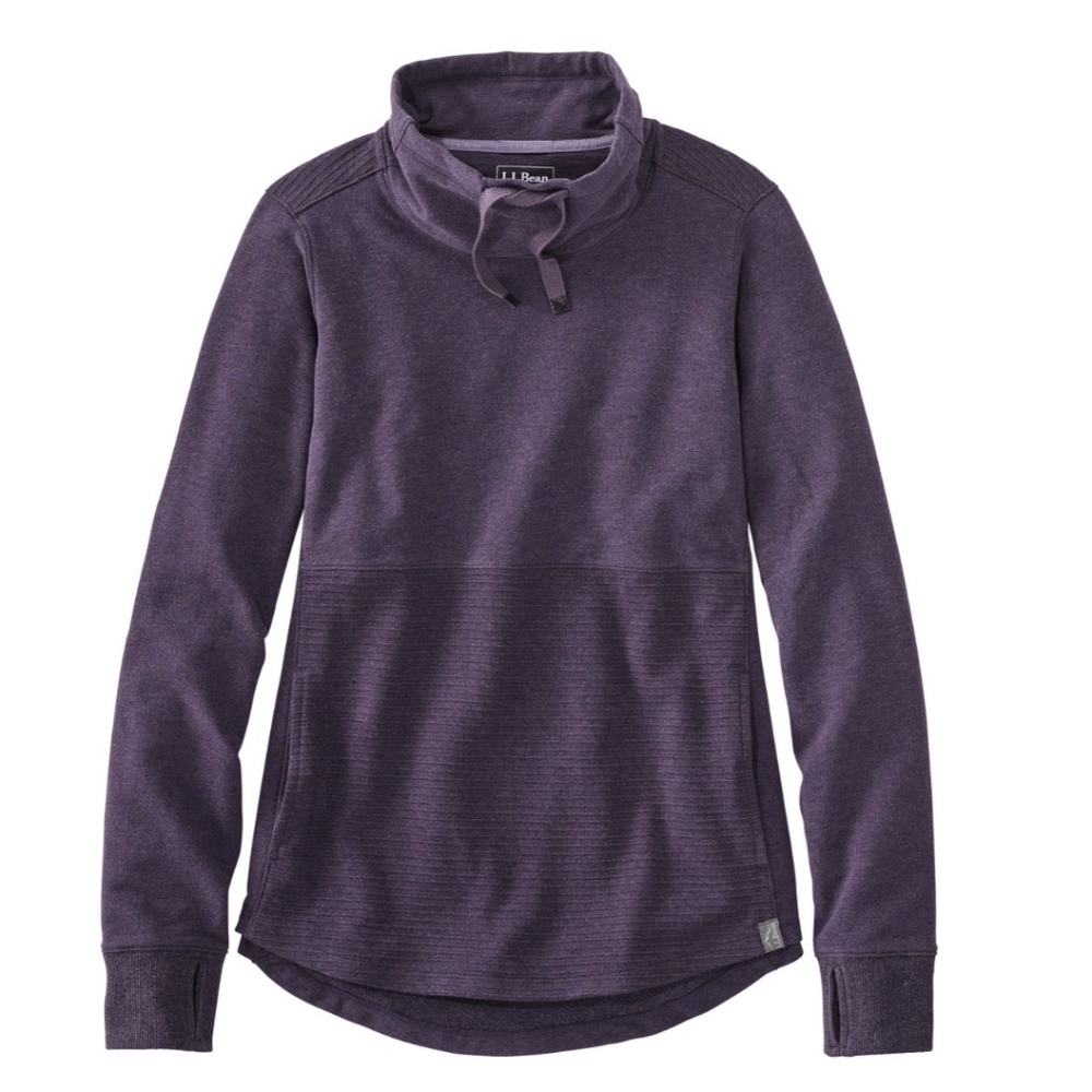 L.L.Bean | Maroon Cozy Mixed-Knit Pullover